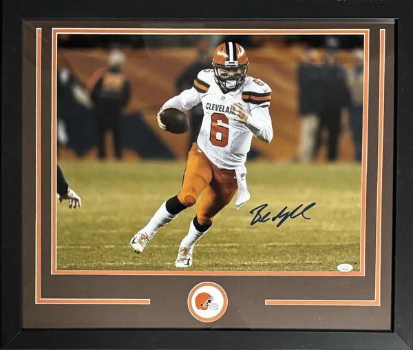 Cleveland Browns Baker Mayfield Signed Framed 16x20 Photo JSA