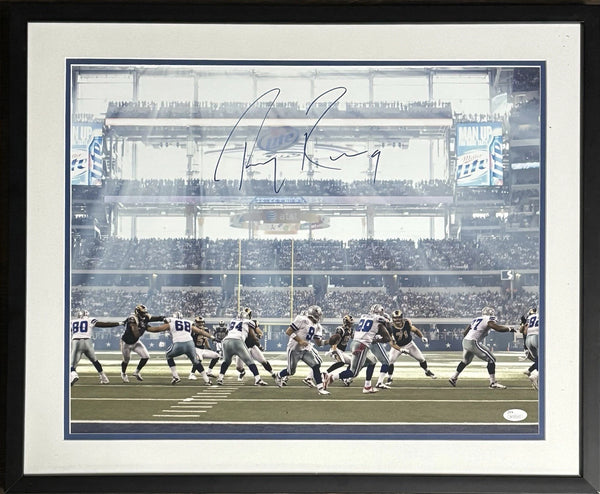 Dallas Cowboys Tony Romo Signed Framed 16x20 Stadium JSA