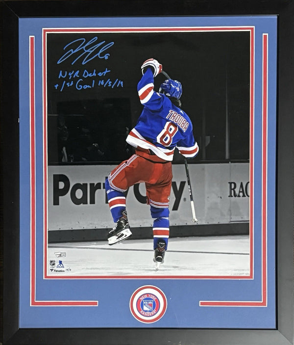 New York Rangers Jacob Trouba Signed Framed Inscr 16x20 /19 Fanatics