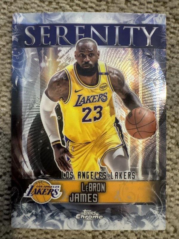 2020 Topps Chrome Serenity LeBron James #SY-2 Los Angeles Lakers NBA