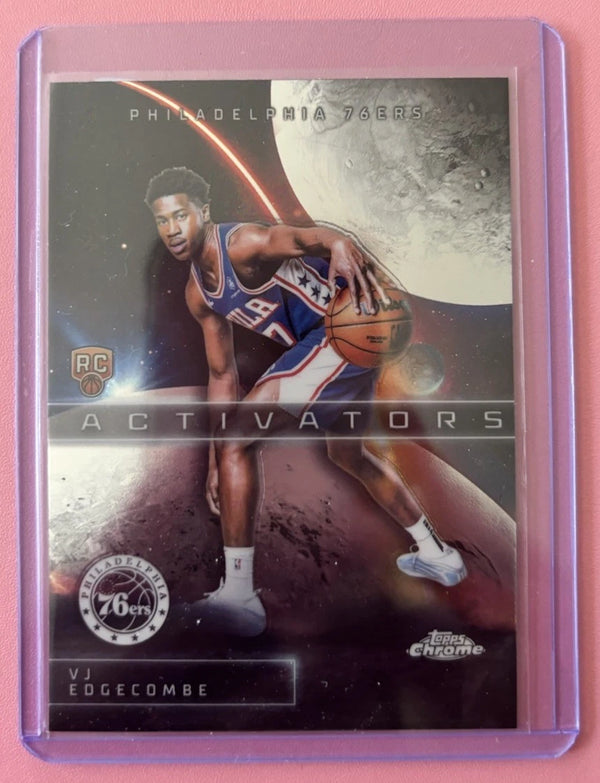 VJ Edgecombe 2025 Topps Chrome #AC-13 Activators Rookie RC