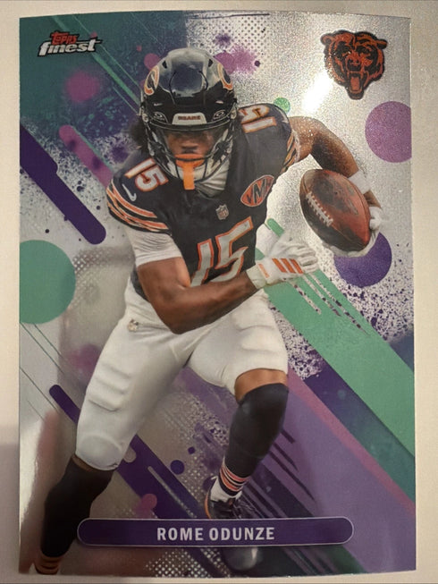 2025 Topps Finest Football Rome Odunze Common #84 - Bears