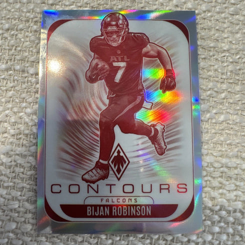 2025 Panini Phoenix Contours Insert Bijan Robinson #2 Atlanta Falcons NFL Card