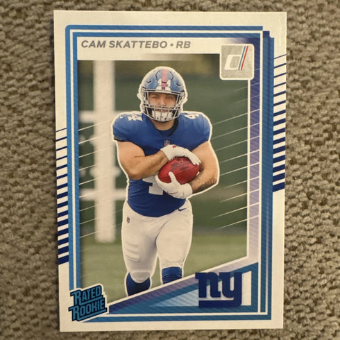 Cam Skattebo 2025 Panini Donruss Football Rated Rookie # 302 New York Giants RC