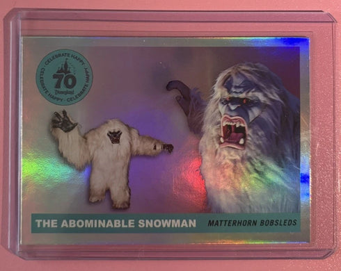 2025 Topps Disneyland 70th Anniversary Abominable Snowman Rainbow Foil #T55-8