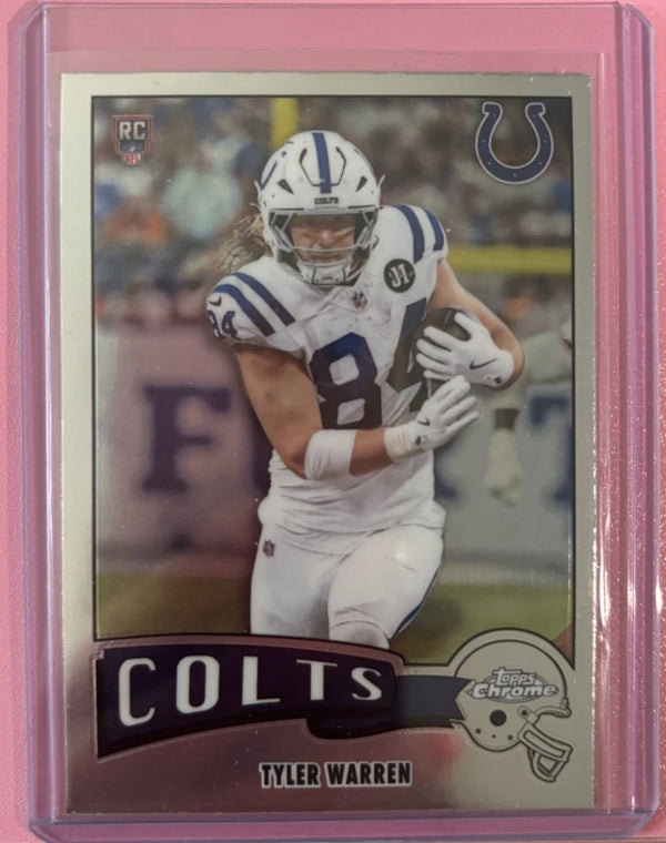 Topps 2025 Chrome Tyler Warren #1975-15 Colts 1975 Topps Refractor RC