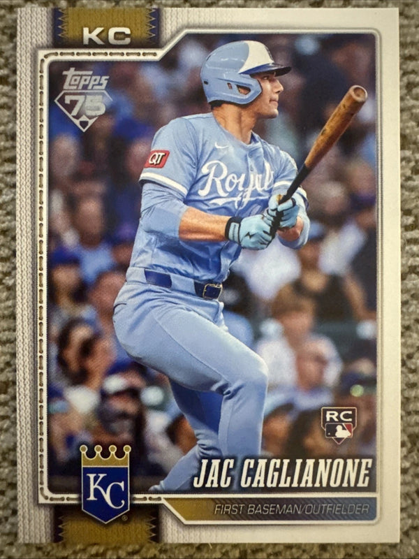 2026 Topps Series 1 Jac Caglione Rookie# 138 Kansas City Royals ROOKIE