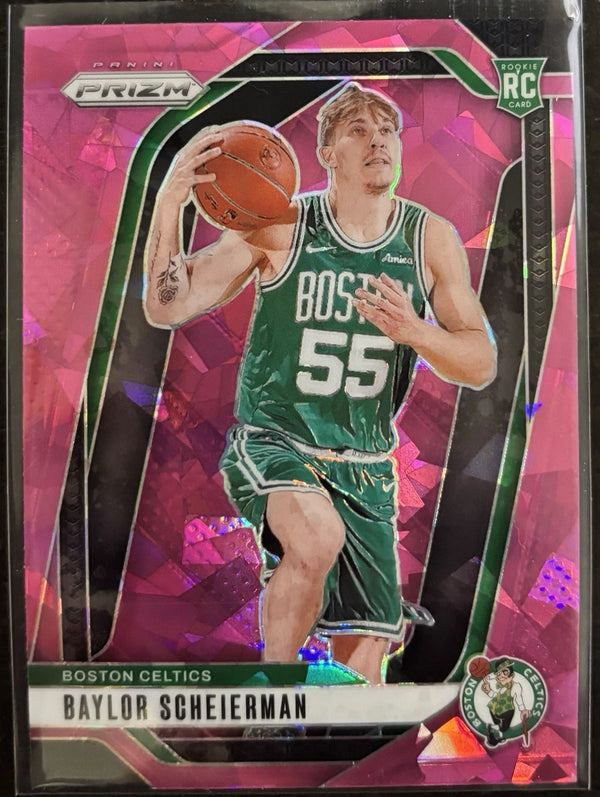 2024 Panini Prizm Baylor Scheierman Pink Ice Celtics
