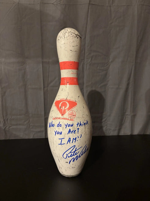 Pete Weber Signed / Inscribed Signed Used Bowling Pin