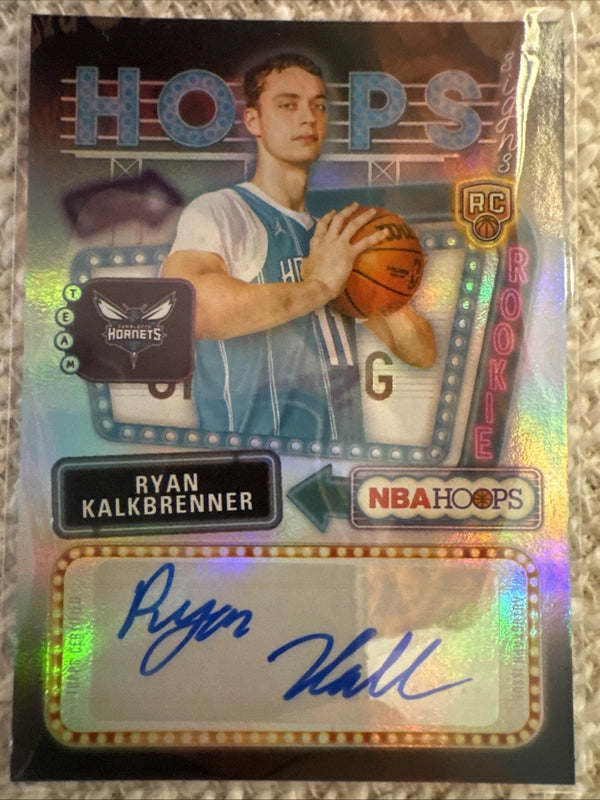 Topps 2025-26 Ryan Kalkbrenner Rookie Autograph HFS-RK Hornets NBA
