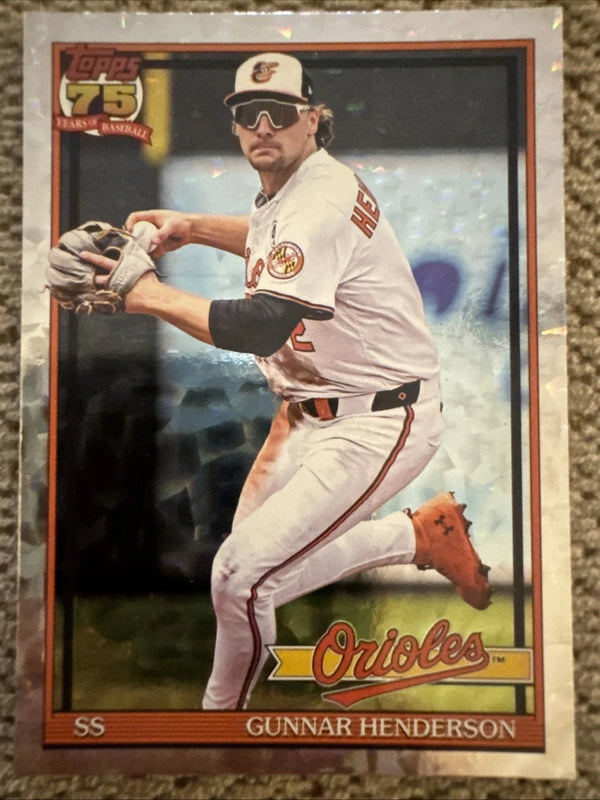 2026 Topps Series 1 - Silver Crackle - #T91-49 - Gunnar Henderson - Orioles