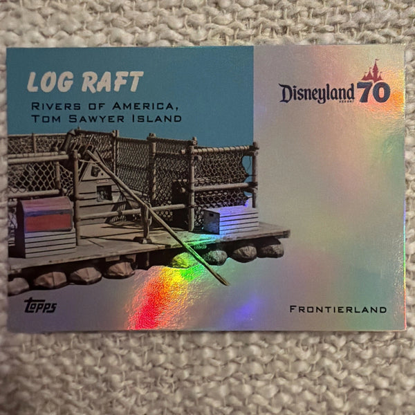 2025 Topps Disneyland 70th #T54-7 Log Raft Rivers Of America Foil