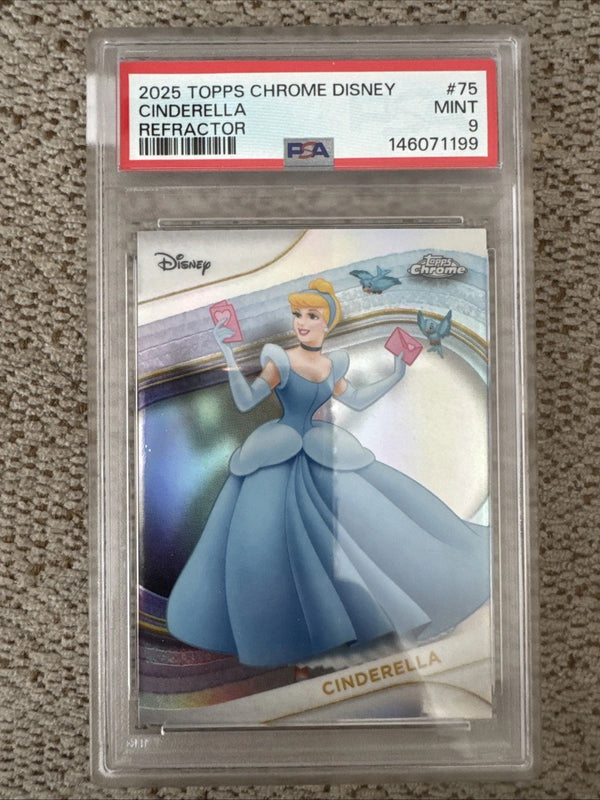 Share 2025 Topps Chrome Disney Cinderella #75 Refractor PSA 9