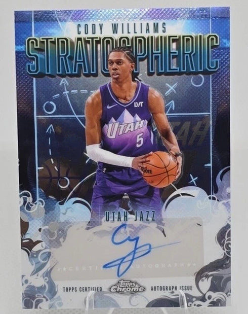 2025-26 Topps Chrome - Stratospheric Signatures Cody Williams #SM-CW (AU)