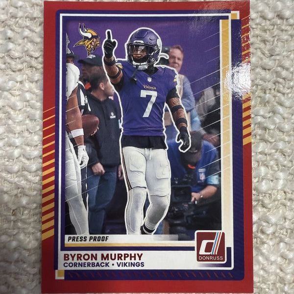 2025 Panini Donruss - Byron Murphy #137 Press Proof Red