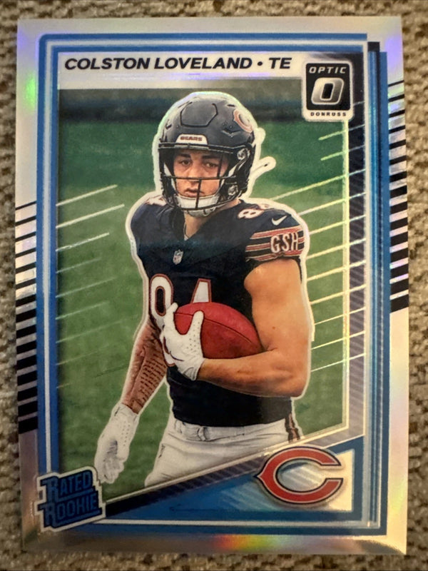 2025 Donruss Optic - Coleston Loveland #204 Rated Rookie Holo Prizm - Bears