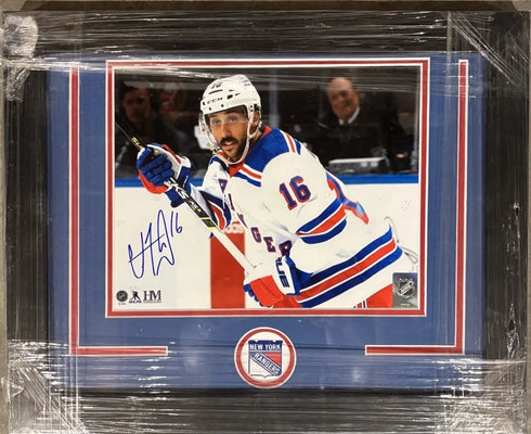 NY Rangers Vincent Trocheck Signed 8x10 Framed Photo JSA Cert