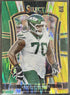 2025 Panini Select - Premier Level Armand Membou Green & Yellow Shock Prizm Jets