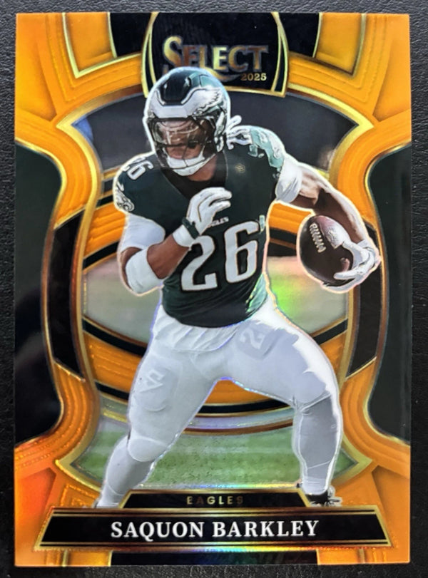 2025 Panini Select Saquon Barkley Concourse /49 Orange Eagles