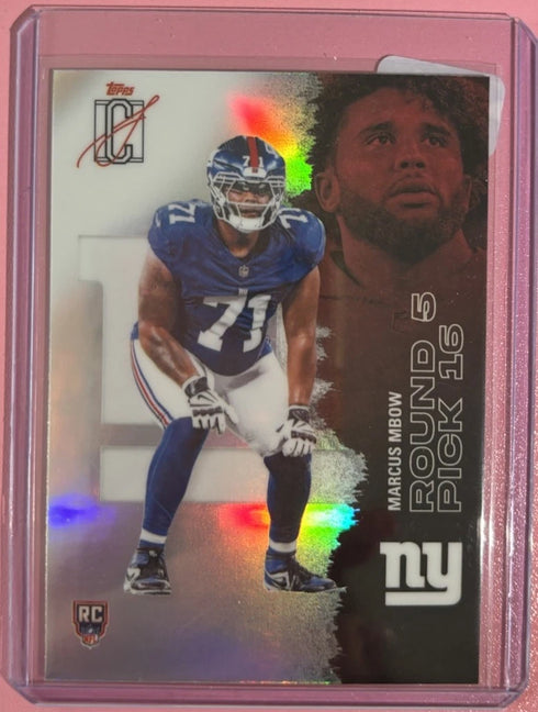 2025-26 Topps Signature Class Marcus Mbow Chrome Refractor #244 (RC) NY Giants