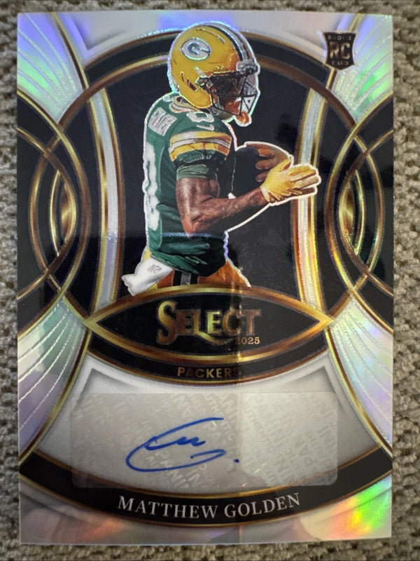 Panini 2025 Select Rookie Signatures Matthew Golden Packers RSI-MGN Autograph