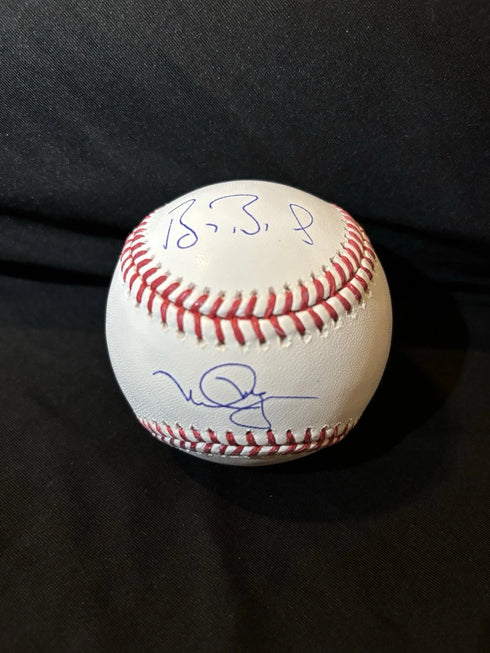 Mark McGwire And Barry Bonds Dual Signed Baseball With Fanatics COA