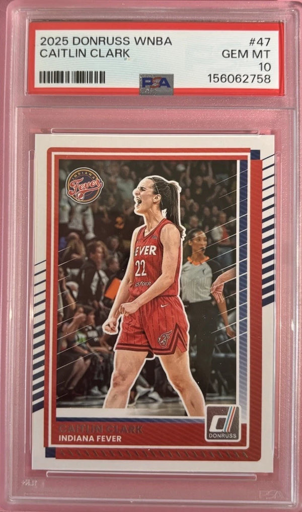 Panini Donruss WNBA 2025 #47 Caitlin Clark Indiana Fever PSA 10 Basketball
