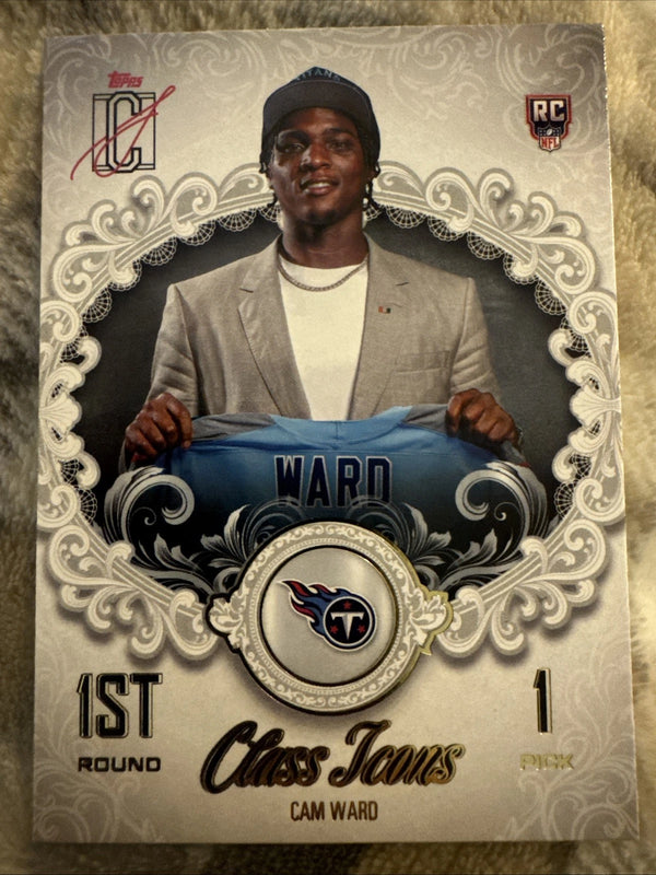 2025 Topps Signature Cam Ward RC Class Icons #CI-25 Tennessee Titans