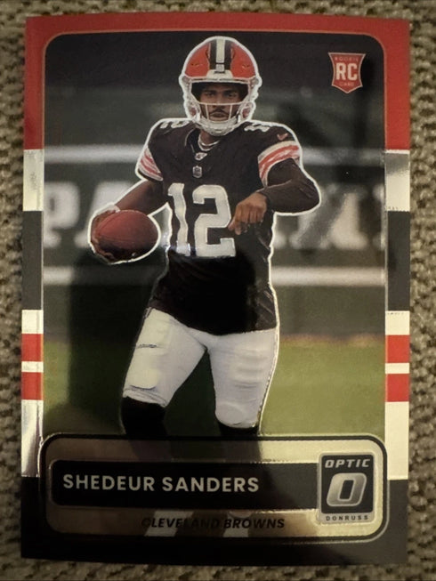 2025 Panini Donruss Optic Shedeur Sanders Rookie Insert #3 Browns 2015 Retro NFL