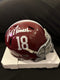 Alabama Crimson Joe Namath Signed Mini Helmet With COA