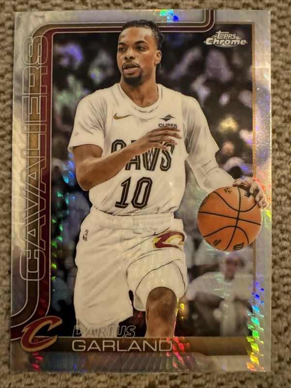 2025-26 Topps Chrome Prism Refractor Card #76 Darius Garland Cavaliers Clippers