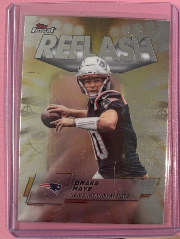 Drake Maye 2026 Topps Finest SP Reflash #RF-3 Patriots