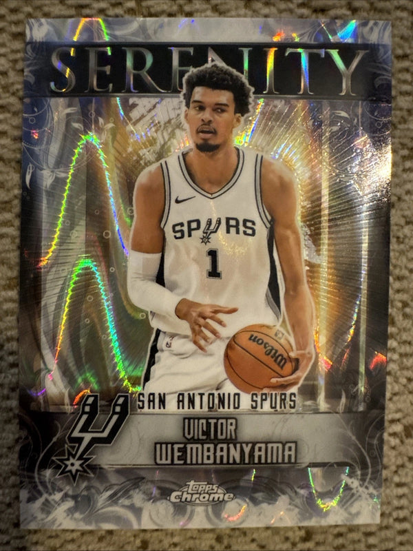 Topps 2025-26 Chrome Serenity Insert Victor Wembanyama San Antonio Spurs SY-1
