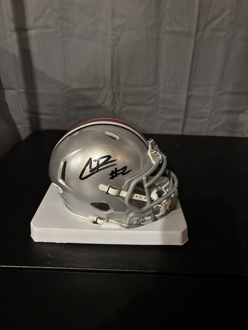 Caleb Downs Autographed Signed Ohio State Mini Helmet Riddell PrimeTime COA