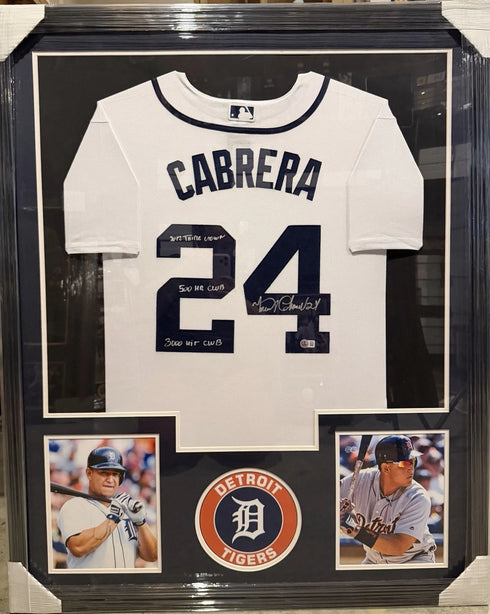 Detroit Tigers Miguel Cabrera Signed/Inscribed Jersey With Beckett COA