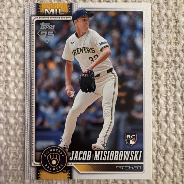 2026 Topps Series 1 Jacob Misiorowski RC #10 Milwaukee Brewers