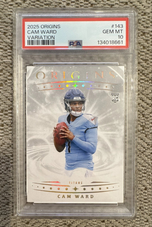 2025 Panini - Rookie Variations Rookie Variation Cam Ward #143 (RC) PSA 10