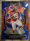 2025 Panini Select # 7 Kareem Hunt Concourse Blue Prizm /249 Kansas City Chiefs