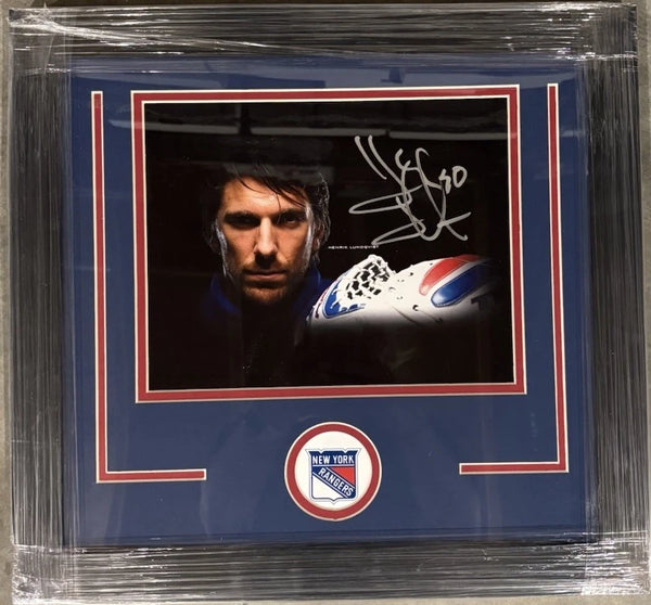 NY Rangers Henrik Lundvqvist Signed 8x10 Framed Photo JSA Cert