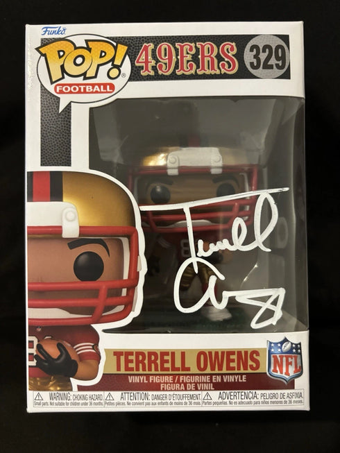 San Francisco 49ers Terrell Owens Signed Funko Pop #329 With COA