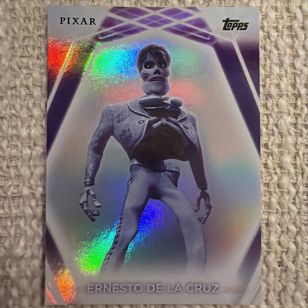 2026 Topps Disney Neon Pixar Ernesto De LA Cruz #67 Rainbow Foil