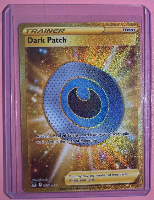 2022 Pokemon Dark Patch Secret Rare #216/196 Lost Origin Holo Mint