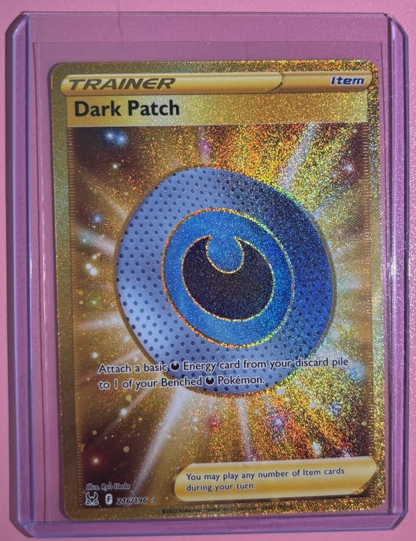 2022 Pokemon Dark Patch Secret Rare #216/196 Lost Origin Holo Mint