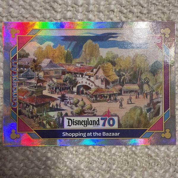 2025 Topps Disneyland 70th Shopping at The Bazaar Silver /55 Concept Art