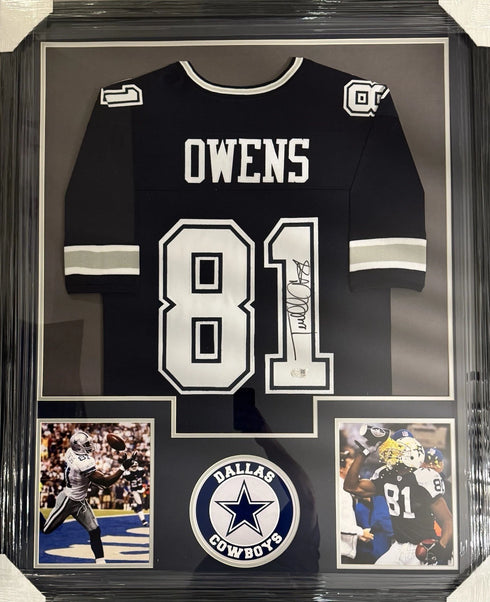 Dallas Cowboys Terrell Owens Signed Framed Jersey SWAU COA