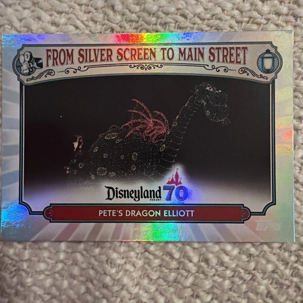 2025 TOPPS DISNEYLAND 70th SILVER SCREEN MAIN STREET PETE'S DRAGON ELLIOTT MS-5