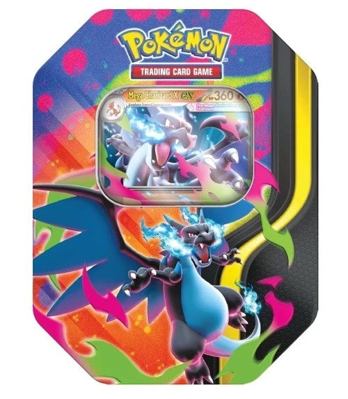 Pokemon TCG Mega Charizard X ex Tin