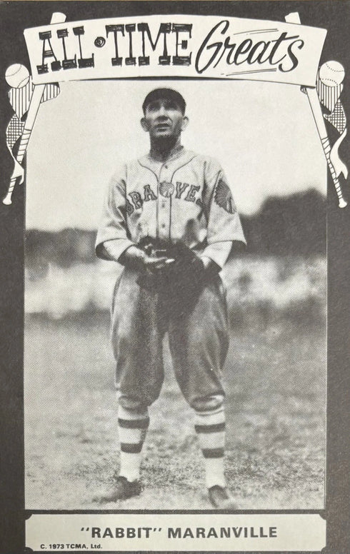 Rabbit Maranville 1973 TCMA All Time Greats Postcard