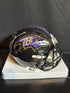 Baltimore Ravens Ray Lewis Signed Black Mini Helmet With Beckett COA