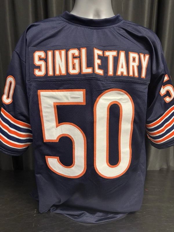 Custom Unsigned Mike Singletary Blue Jersey XL